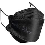 Nefes FFP2 F95 NR Premium Siyah Koruyucu Maske 10'lu