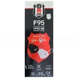 Nefes FFP2 F95 Premium 4 Katlı Lisanslı Beşiktaş Logolu Koruyucu Maske 10'lu