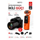 NEFFO 4K WiFi Dijital Fotoğraf Makinesi Kamera | 3.0" LCD Taşınabilir Vlog Spor Ve Aksiyon Kamerası