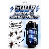 NEFFO 500V Elektrikli UV Sivrisinek ve Haşere Öldürücü Lamba – Yüksek Güçlü Sinek Kovucu Cihaz – Ev, Ofis, Bahçe ve İş Yeri İçin