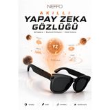 NEFFO Akıllı Yapay Zeka Kameralı Gözlük Bluetooth Telefon Görüşmesi Müzik Dinleme AI Smart Glasses