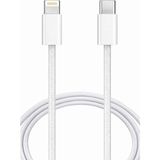 Neffo iPhone Uyumlu Usb-C To Lightning Hızlı Şarj Aleti Kablosu Apple iPhone 11 12 13 14 Pro Max Plus Tüm Seriler - Beyaz - Gri