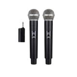 NEFFO Kablosuz Karaoke Çift Mikrofon, 6.35 mm, Sahne ve Parti Aktiviteleri için, Amfi Hoparlör Uyumlu, USB Kablo Dahil (Gri)