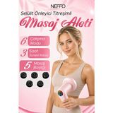 Neffo Selülit Önleyici Masaj Şekillendirme Cihazı Titreşimli Vücut Masaj Aleti - Pembe