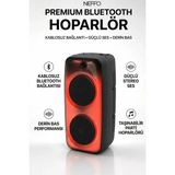 Neffo Taşınabilir 40W LED Işıklı Bluetooth Hoparlör Seti Şarjlı