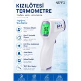 Neffo Temassız Dijital Ateş Ölçer | Alından Ölçüm | 1 Saniyede Sonuç | LCD Ekran | Hafıza Özellikli Kızılötesi Termometre