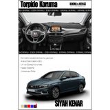 NEFİİİZZ Fiat Egea Torpido Koruyucu – Tablet Ekranlı Sedan Modellerle Uyumlu – Koku Yapmaz