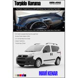 NEFİİİZZ Fiat Fiorino 2007-2024 Torpido Koruma Örtüsü - 5 Kenar Renk Seçenekli