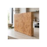NeFizzDoğa Ladin End Grain Kesme Tahtası 41x26x4 cm Masif Ahşap Kalın Kasap Bloku