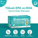 Negans Magnomega Plus - 1000mg Balık Yağı, Omega 3, 400mg EPA 300mg DHA, Vitamin C,Selenyum, Koenzim Q10, Resveratrol içeren Multivitamin Takviyesi 30 Softjel + 30 Kapsül - Zerdeçal