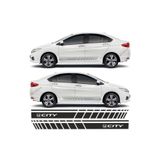 nehay shop Aksesuar Oto Yan Şerit özel yeni sticker Siyah Honda City ile uyumlu