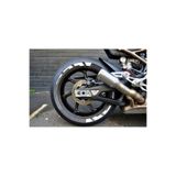 Nehay Shop Şık Tasarım Motosiklet Lastik Yanağı Stiker Beyaz Sağ-Sol/Ön-Arka
