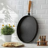 Nehir 34 cm Granit Dekorlu Döküm Gözleme Tavası