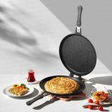 Nehir Alüminyum Döküm 30 Cm Balık Ve Börek Tavası - Siyah