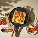 Nehir Alüminyum Döküm Grill-gözleme Çift Taraflı 36 Cm Tava