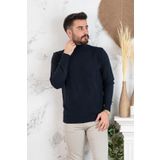 NEHİR BY FARUK ÜLKER BOĞAZLI DESENLİ REGULAR FİT ERKEK TRİKO KAZAK