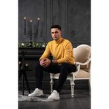 Nehir by Faruk Ülker Nehir By Ahmet Ülker Regular Fit Balıkçı Yaka Pamuklu Erkek Triko Kazak - Sarı