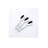 Nehir Lalezar Çay Kaşığı, 12'li Set, Paslanmaz Çelik, Gri