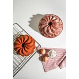 Nehir Nilüfer 24,5 Cm Döküm Kek Tart Kalıbı Rosegold