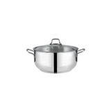 Nehir Silver Çelik 24 cm Derin Tencere