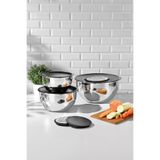 Nehir Silver Çelik Sade 9 Parça Rendeli Karıştırma Kabı Takımı