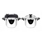 Nehir Silver Matik 4 Parça 4+7 lt Düdüklü Tencere Set