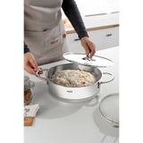 Nehir Silver Trend 26 cm Paslanmaz Çelik Sığ Tencere