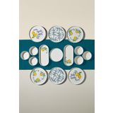 Nehir Sour Lemon 6 Kişilik 15 Parça Seramik Kahvaltı Takımı