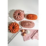 Nehir Sway Rose Gold 2'li Döküm Kek Kalıbı 28,5-24,5 Cm