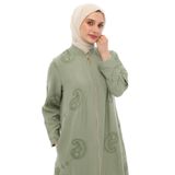 Nehir tekstil Kendinden Nakışlı Brode Jakarlı Ferace