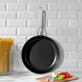 Nehir Titanium Siyah Derin Tava 26 cm Yapışmaz Taban ile Sağlıklı Pişirme