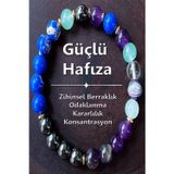 Nehirtaş Doğal Taş Hafıza Güçlendirme Bilekliği 8 Mm ( Ametist-Hematit-Varisit-Aventurin-Kristal Kuvars )
