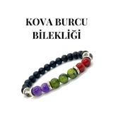 Nehirtaş Doğaltaş - Kova Burcu Bileklik - Ametist - Yeşim Taşı - Akik - Kristal Kuvars - Doğaltaş Bileklik