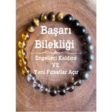 NehirTaş Sertifikalı Doğal Taş Başarı Bilekliği Akik-Kaplan Gözü-Sitrin-Kristal Kuvars-Domanli Kuvars-Pirit