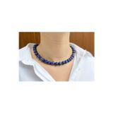 Nehirtaş Sertifikalı Lapis Lazuli Taşı Doğaltaş Kolye 10 Mm
