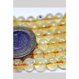 Nehirtaş Sertifikalı Sitrin Taşı Küre Kesim 8 Mm 5 Adet