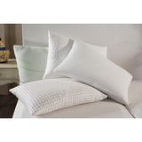 Nehoş Tekstil Bambu Boncuk Elyaf Dolgulu Yıkanabilir Nonwowen Antialerjik Yastık 1 Adet - 50 x 70 cm - Beyaz