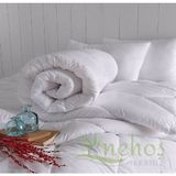 Nehoş Tekstil Çift Kişilik Mikrofiber Saten Beyaz Yorgan - 195 x 215 cm