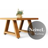 Neiwel Arawel Doğal Ahşap Ofis SEHPA-100-100 - Açık Ceviz