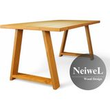 Neiwel Aries Doğal Ahşap Mutfak ve Yemek MASASI-70-140 - Ceviz