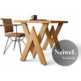 Neiwel Asur Doğal Ahşap Çalışma ve Ofis MASASI-70 cm -100 cm - 70-100
