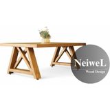 Neiwel Doif Doğal Ahşap Ofis SEHPA-70-180 - Açık Ceviz