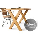 Neiwel Enax Doğal Ahşap Çalışma ve Ofis MASASI-70 cm -160 cm - 70-160