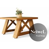 Neiwel Hale Doğal Ahşap Ofis SEHPA-100-100 - Açık Ceviz
