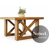 Neiwel Laila Doğal Ahşap Ofis SEHPA-100-100 - Açık Ceviz
