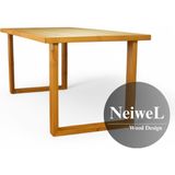 Neiwel Loen Doğal Ahşap Mutfak ve Yemek MASASI-100-280 - Ceviz