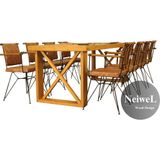 Neiwel Main Doğal Ahşap Toplantı MASASI-100 cm -240 cm - Açık Ceviz - 100-240