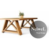 Neiwel Miar Doğal Ahşap Ofis SEHPA-70-140 - Açık Ceviz