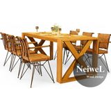 Neiwel Ornel Doğal Ahşap Mutfak ve Yemek MASASI-120-300 - Ceviz