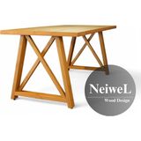 Neiwel Pina Doğal Ahşap Mutfak ve Yemek MASASI-80-180 - Ceviz